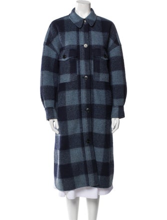 Étoile Isabel Marant Plaid Print Coat