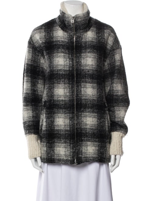 Étoile Isabel Marant Wool Plaid Print Coat