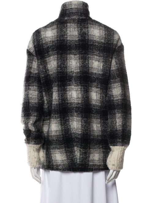 Étoile Isabel Marant Wool Plaid Print Coat