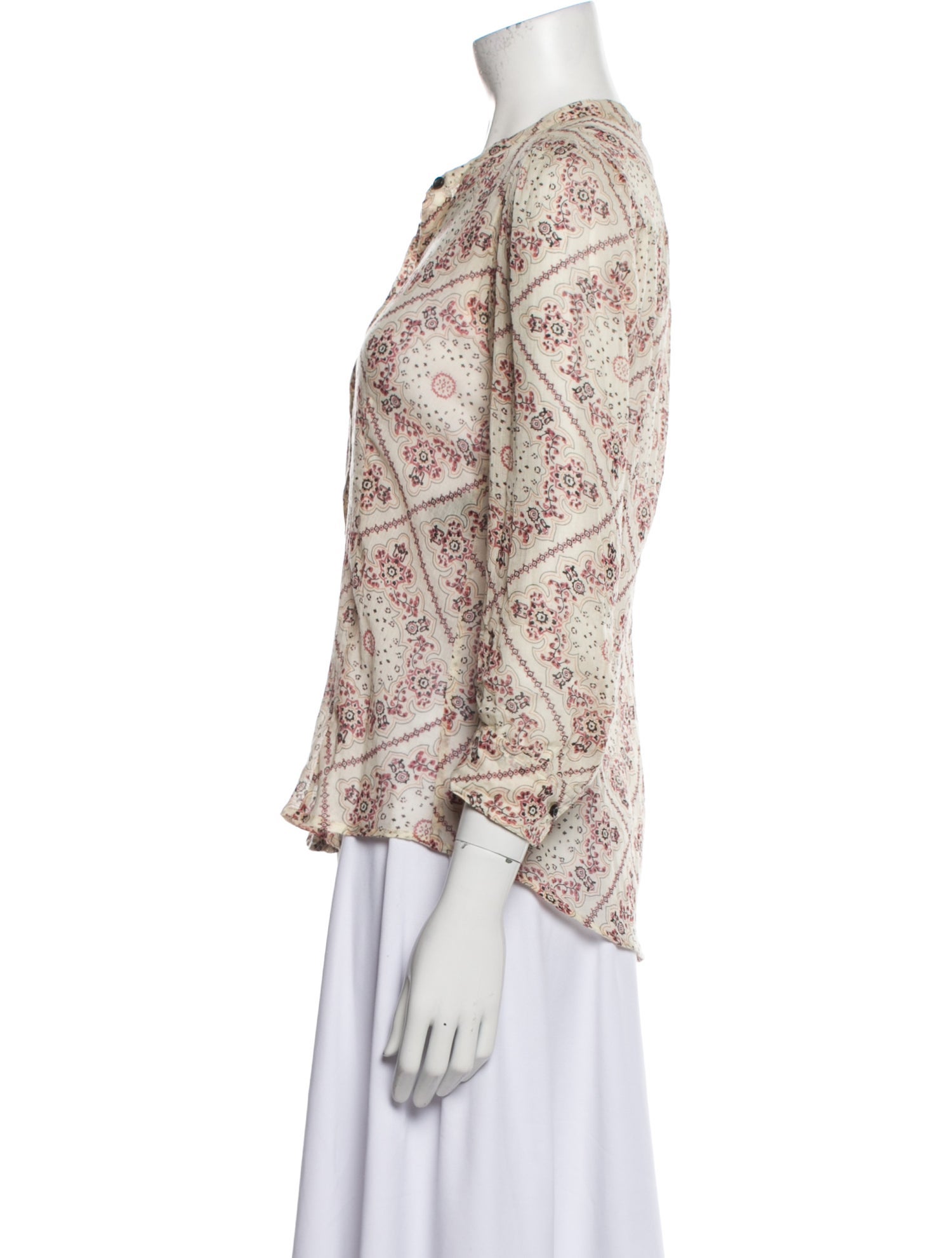 Étoile Isabel Marant Paisley Print V-Neck Blouse