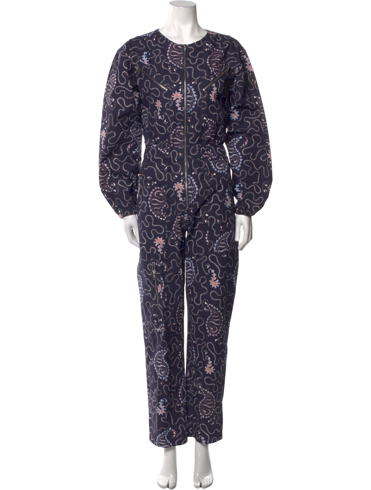 Étoile Isabel Marant Printed Crew Neck Jumpsuit
