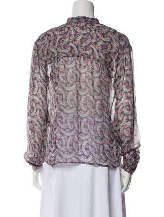 Étoile Isabel Marant Silk Floral Print Blouse