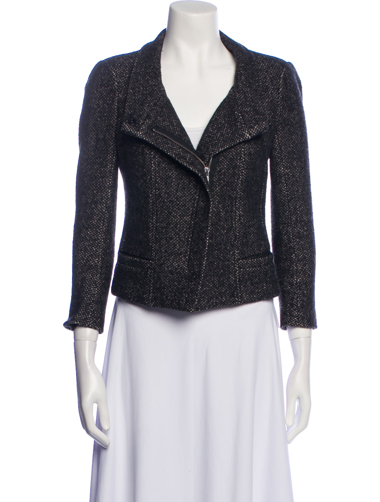 Étoile Isabel Marant Tweed Pattern Biker Jacket