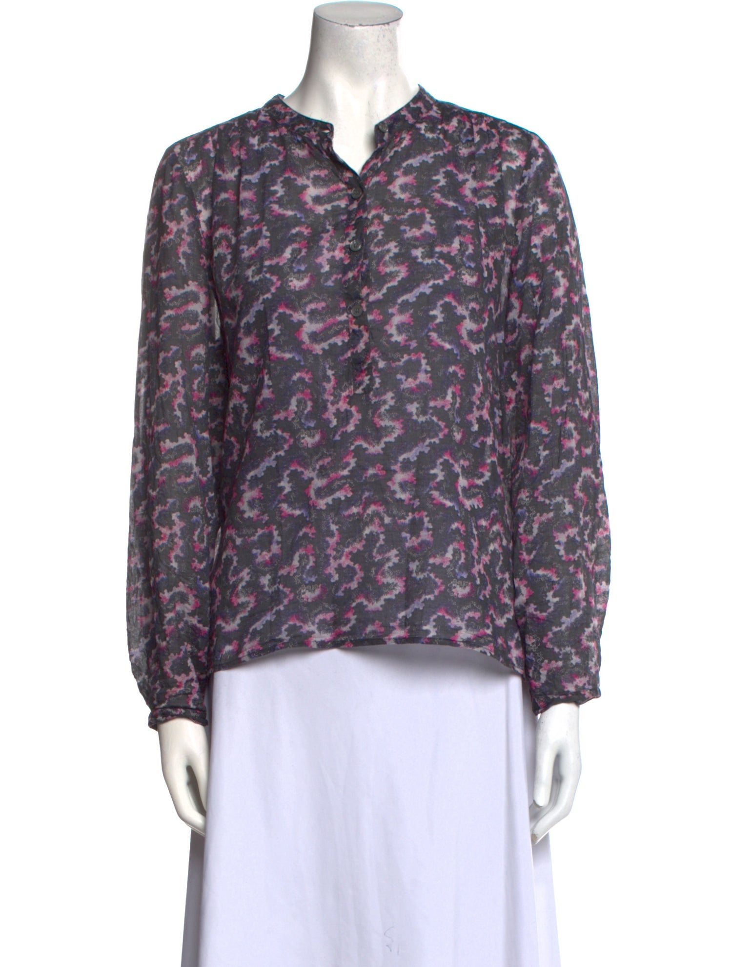 Étoile Isabel Marant Floral Print V-Neck Blouse