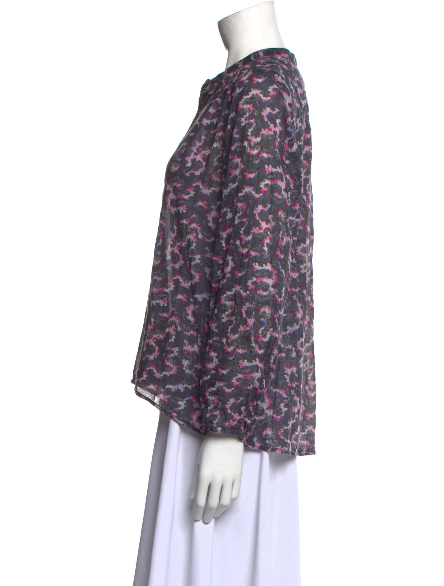 Étoile Isabel Marant Floral Print V-Neck Blouse