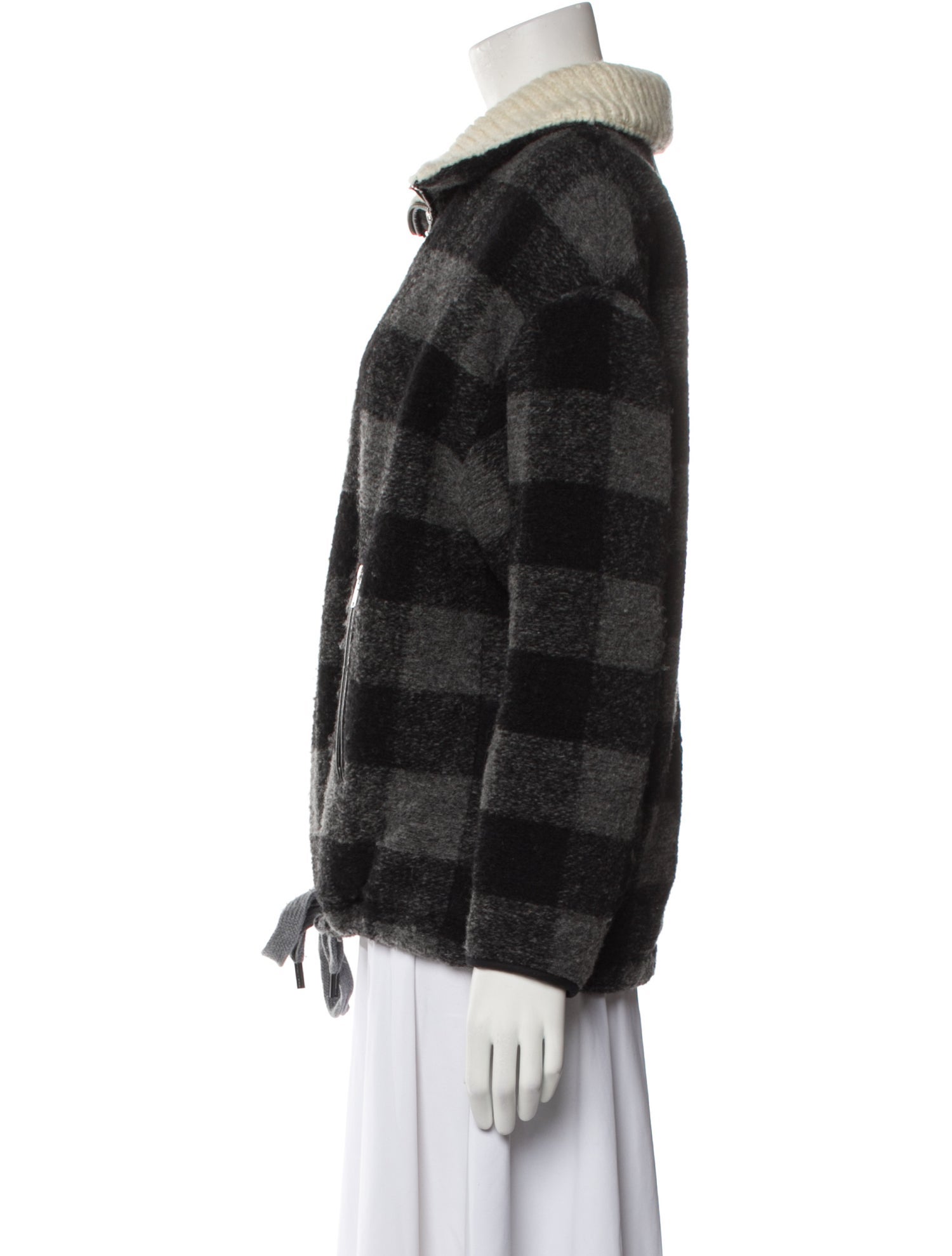 Étoile Isabel Marant Wool Plaid Print Jacket