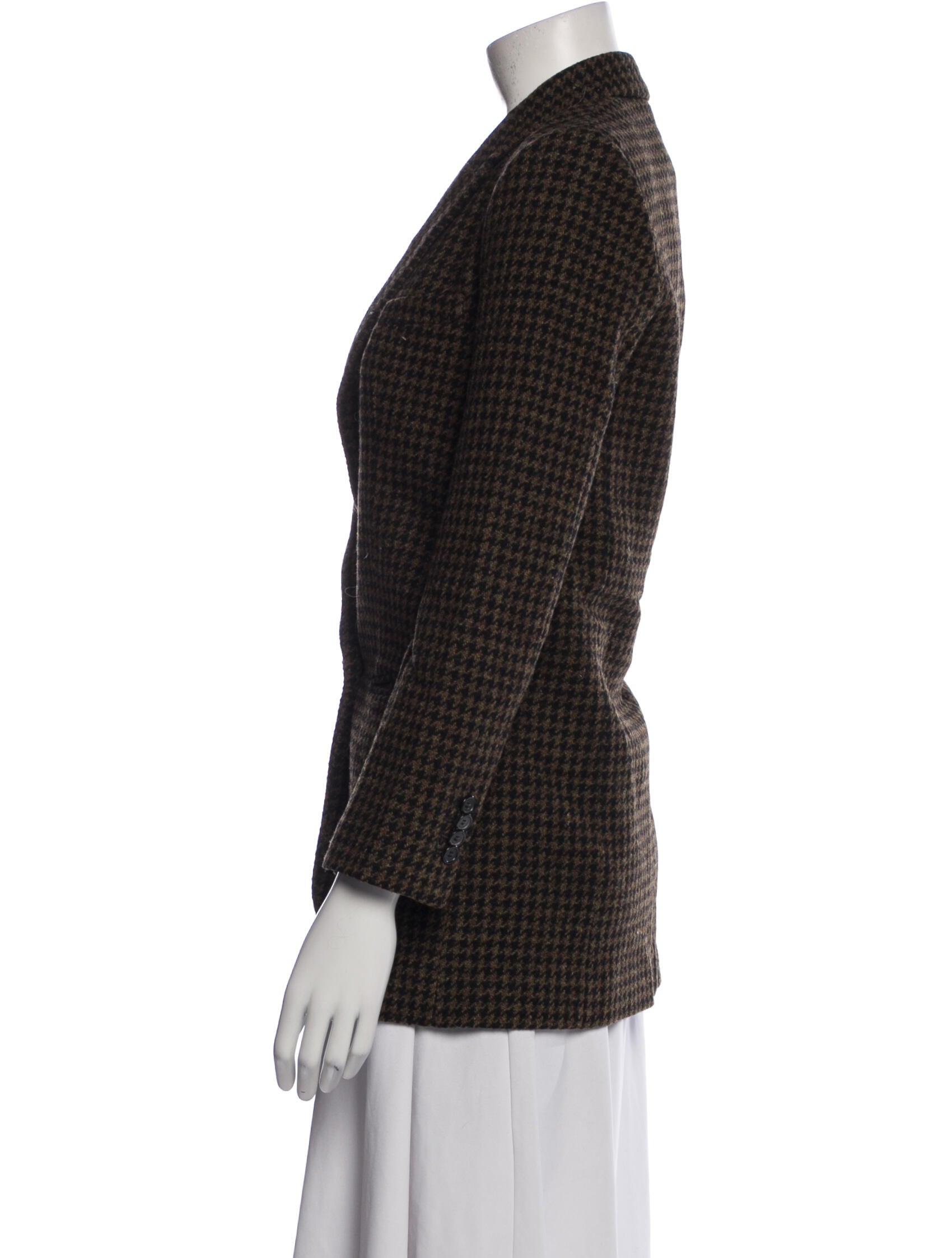 Étoile Isabel Marant Wool Houndstooth Print Blazer