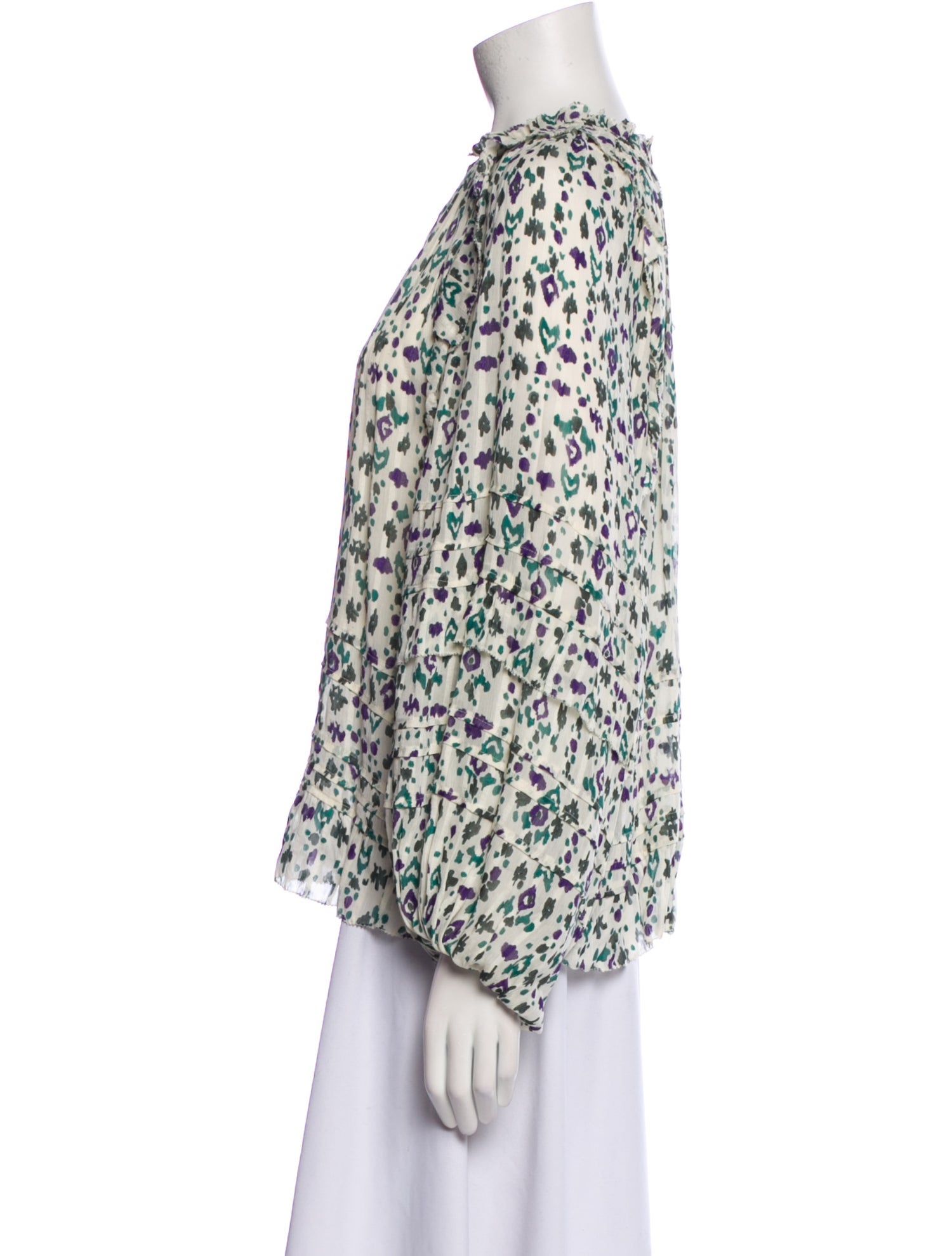 Étoile Isabel Marant Printed Mock Neck Blouse w/ Tags