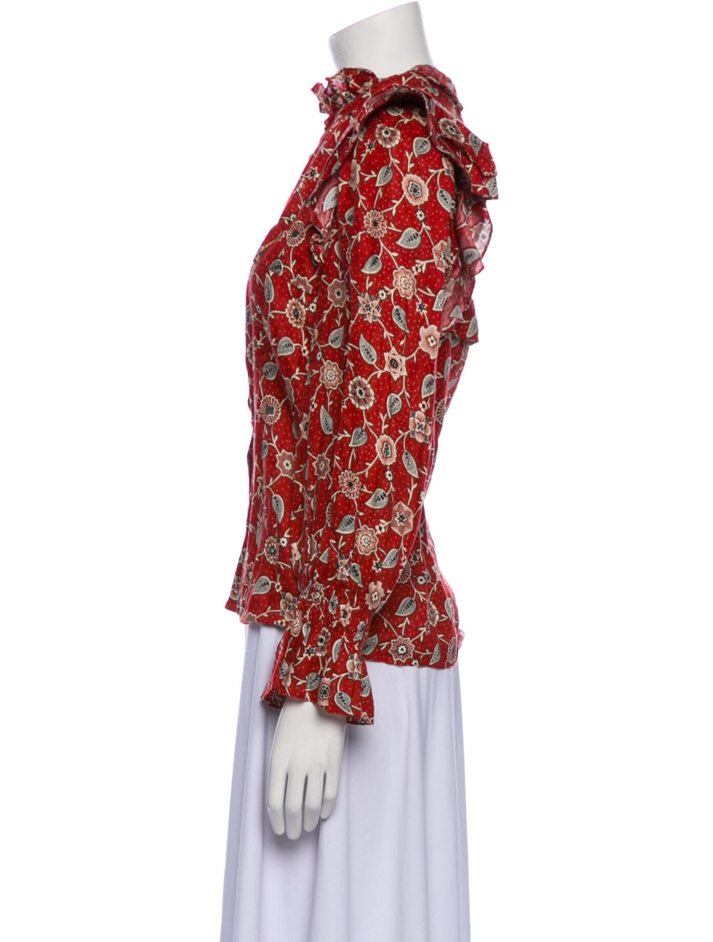 Étoile Isabel Marant Linen Floral Print Blouse