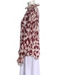 Étoile Isabel Marant Silk Animal Print Blouse