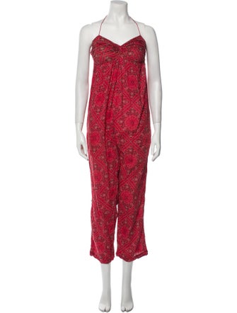 Étoile Isabel Marant Printed Halterneck Jumpsuit