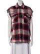 Étoile Isabel Marant Wool Plaid Print Vest