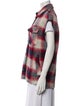 Étoile Isabel Marant Wool Plaid Print Vest