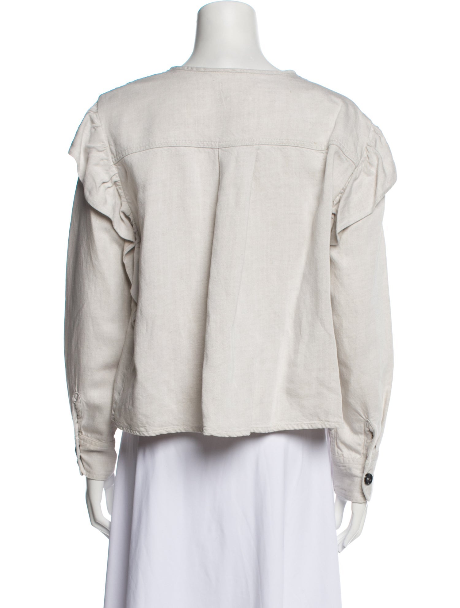 Étoile Isabel Marant V-Neck Long Sleeve Blouse