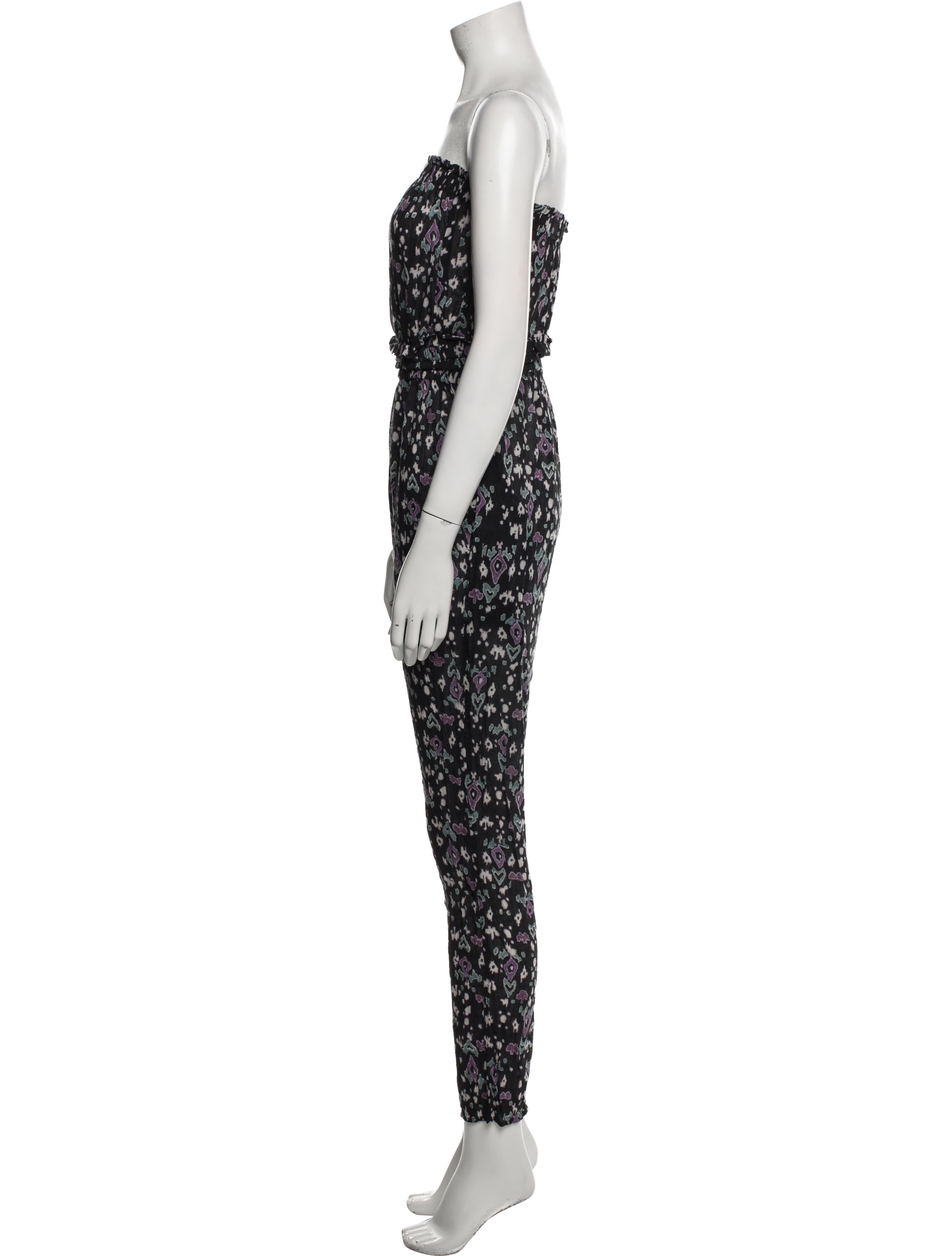 Étoile Isabel Marant Printed Strapless Jumpsuit