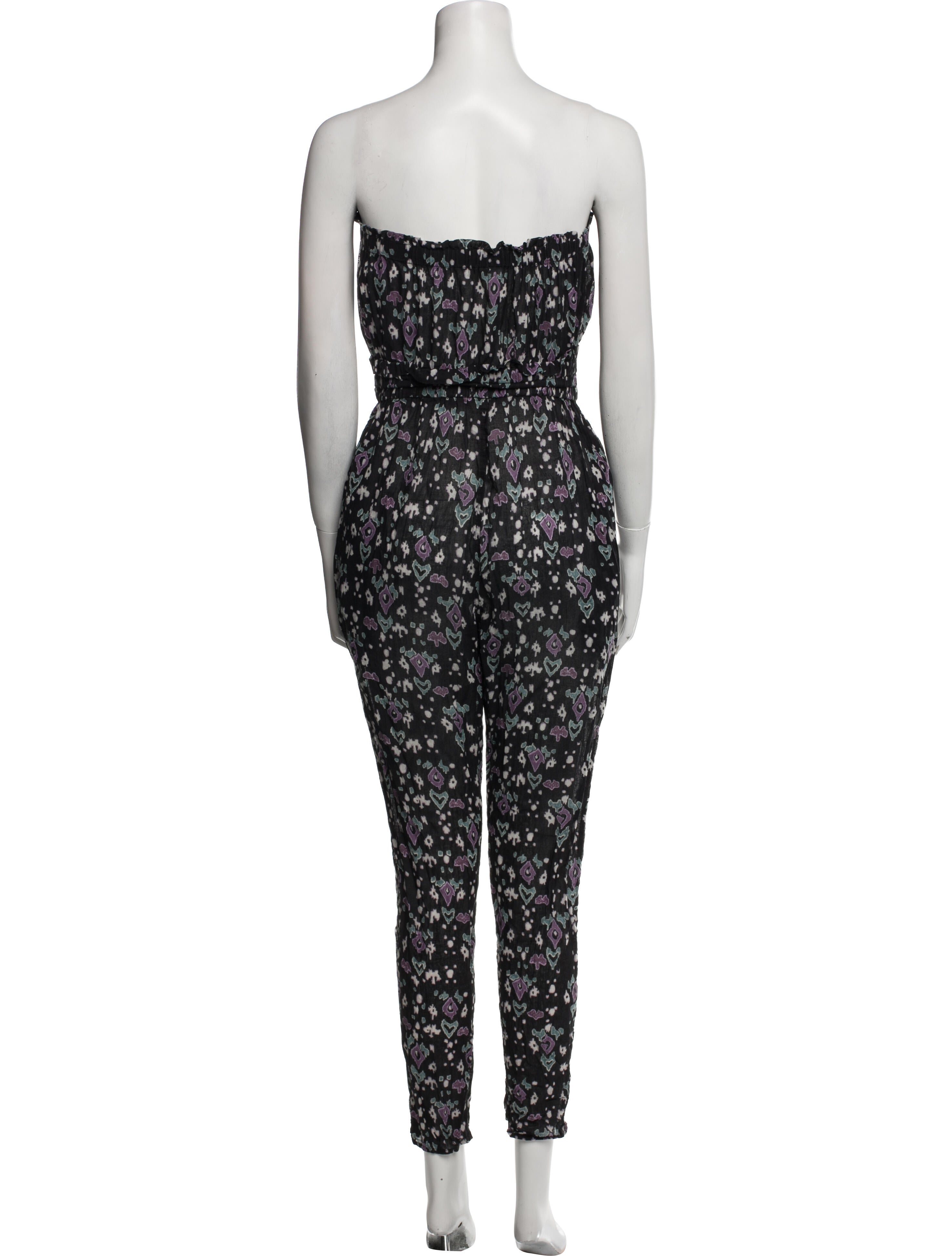 Étoile Isabel Marant Printed Strapless Jumpsuit