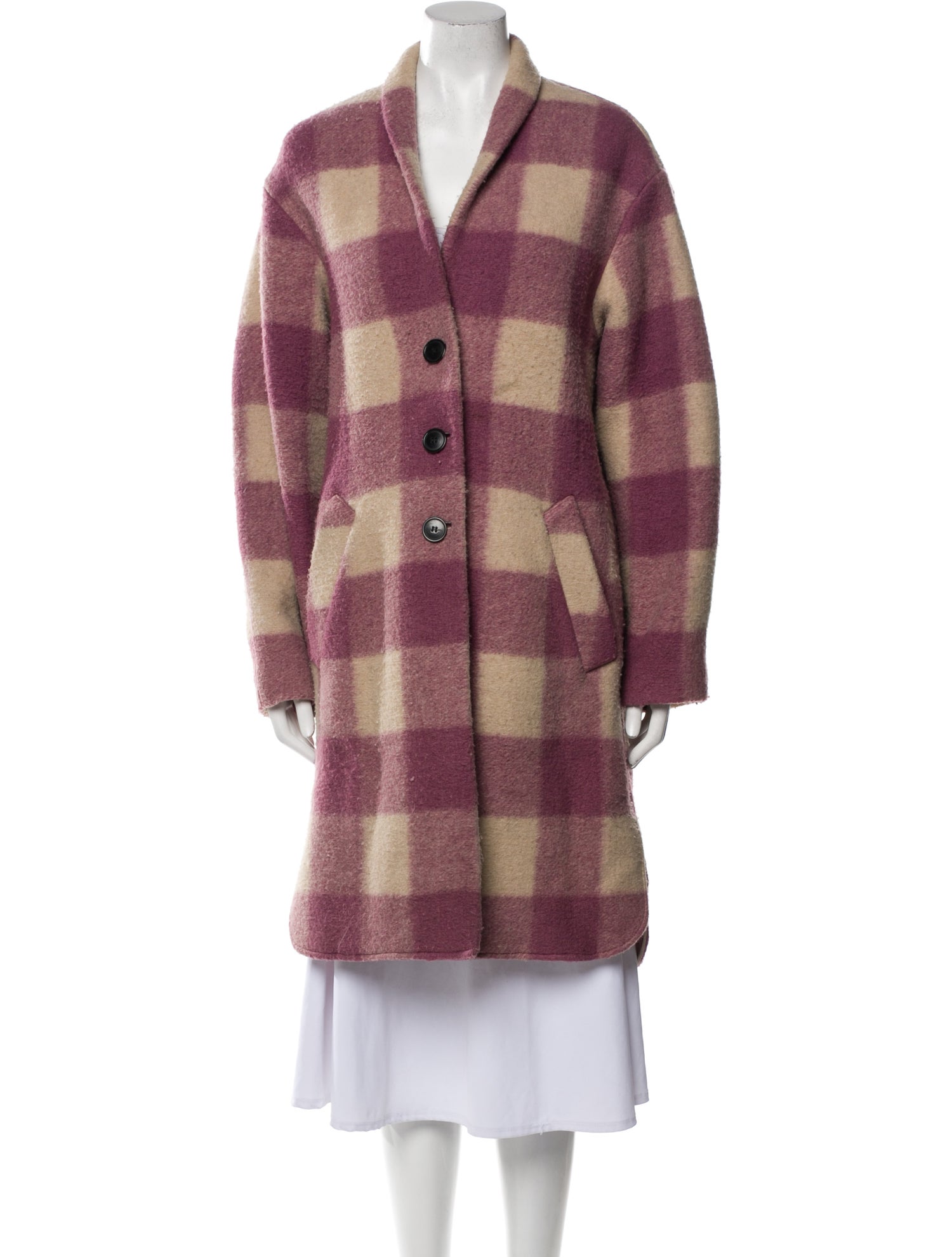 Étoile Isabel Marant Plaid Print Peacoat