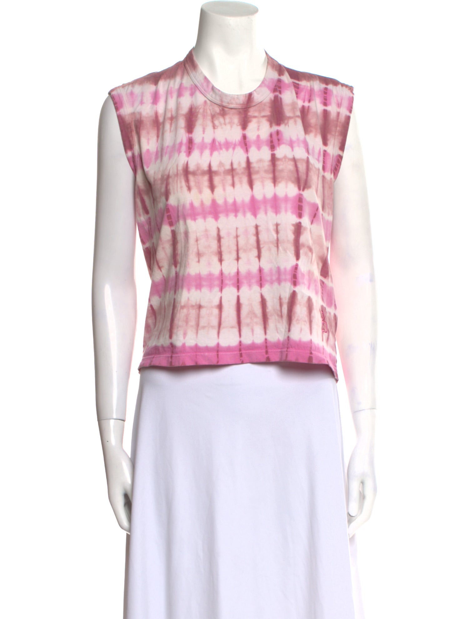 Étoile Isabel Marant Tie-Dye Print Crew Neck Crop Top