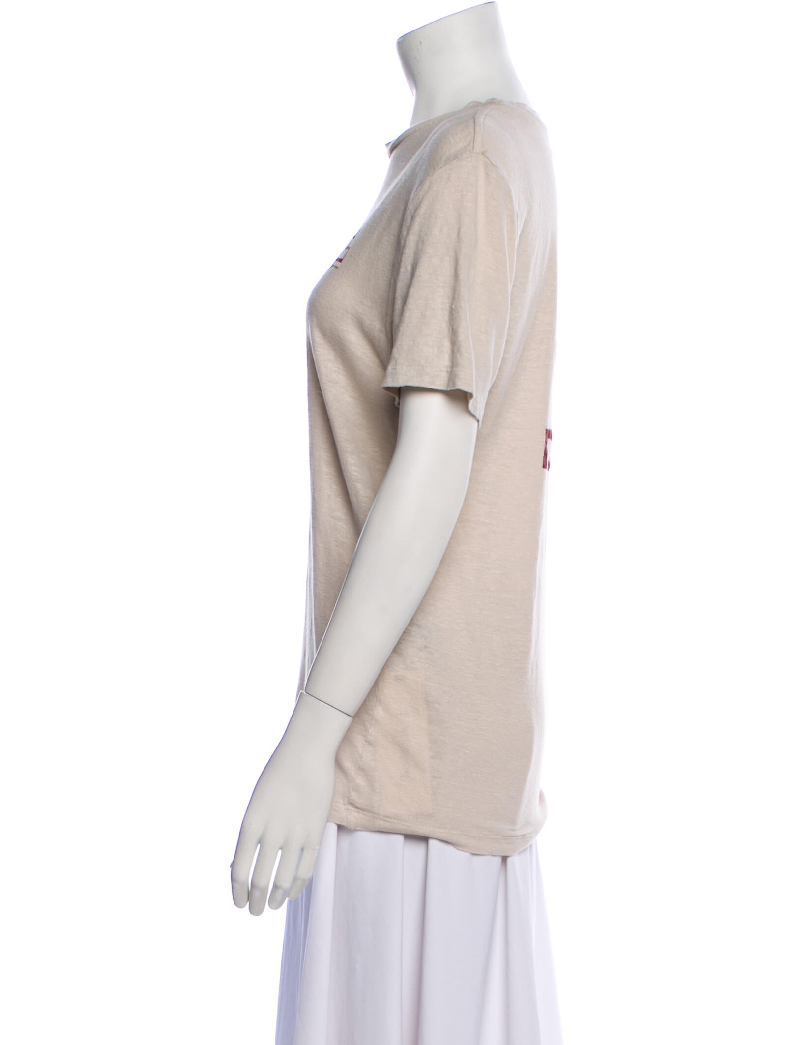 Étoile Isabel Marant Linen Graphic Print T-Shirt