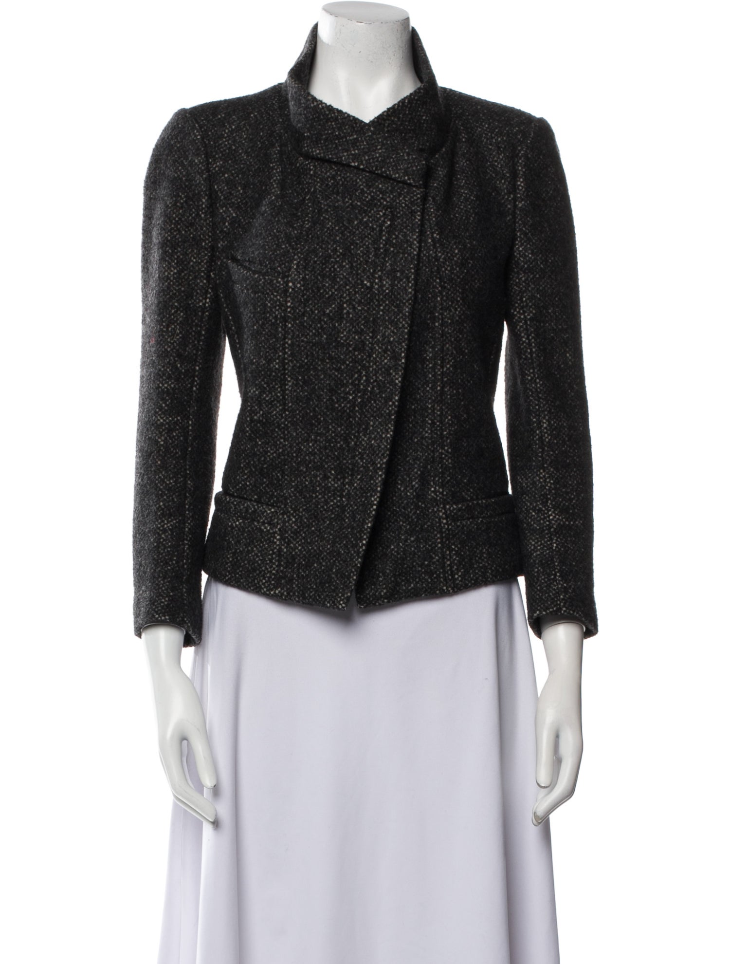 Étoile Isabel Marant Virgin Wool Tweed Pattern Blazer
