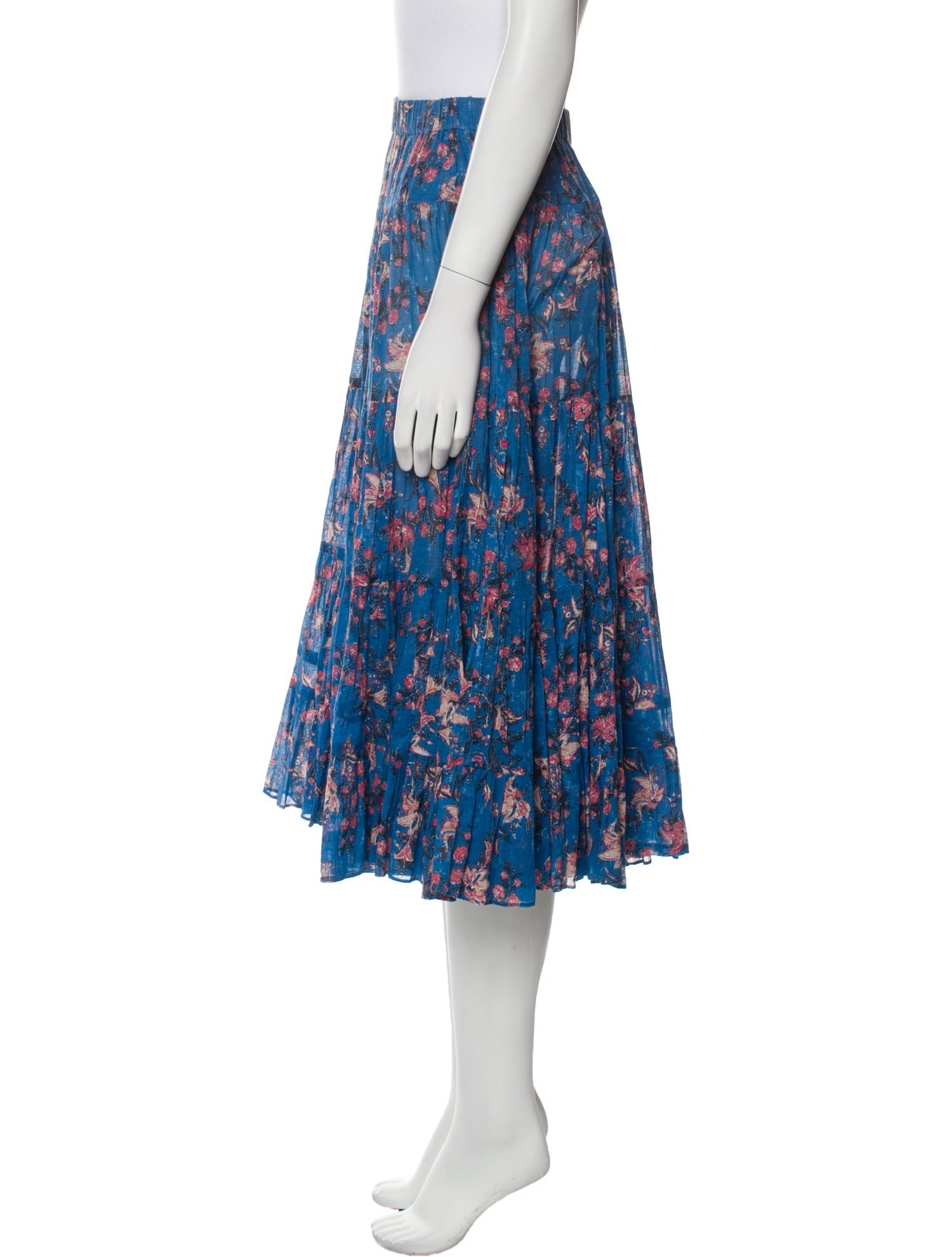 Étoile Isabel Marant Floral Print Midi Length Skirt