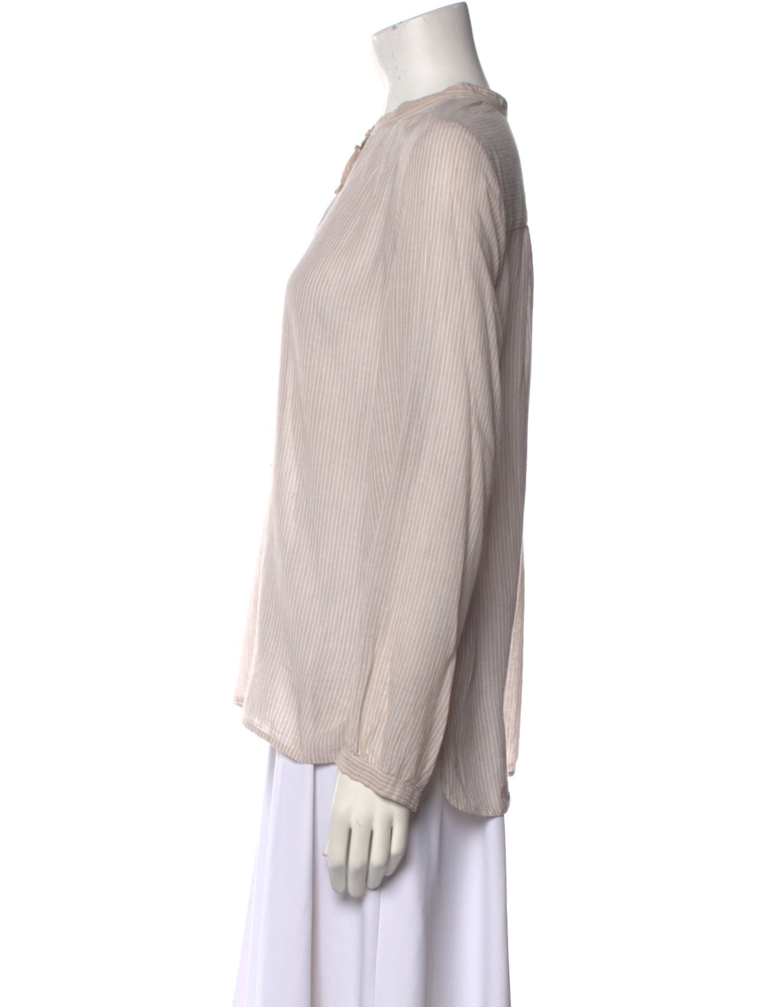 Étoile Isabel Marant Striped Mock Neck Blouse