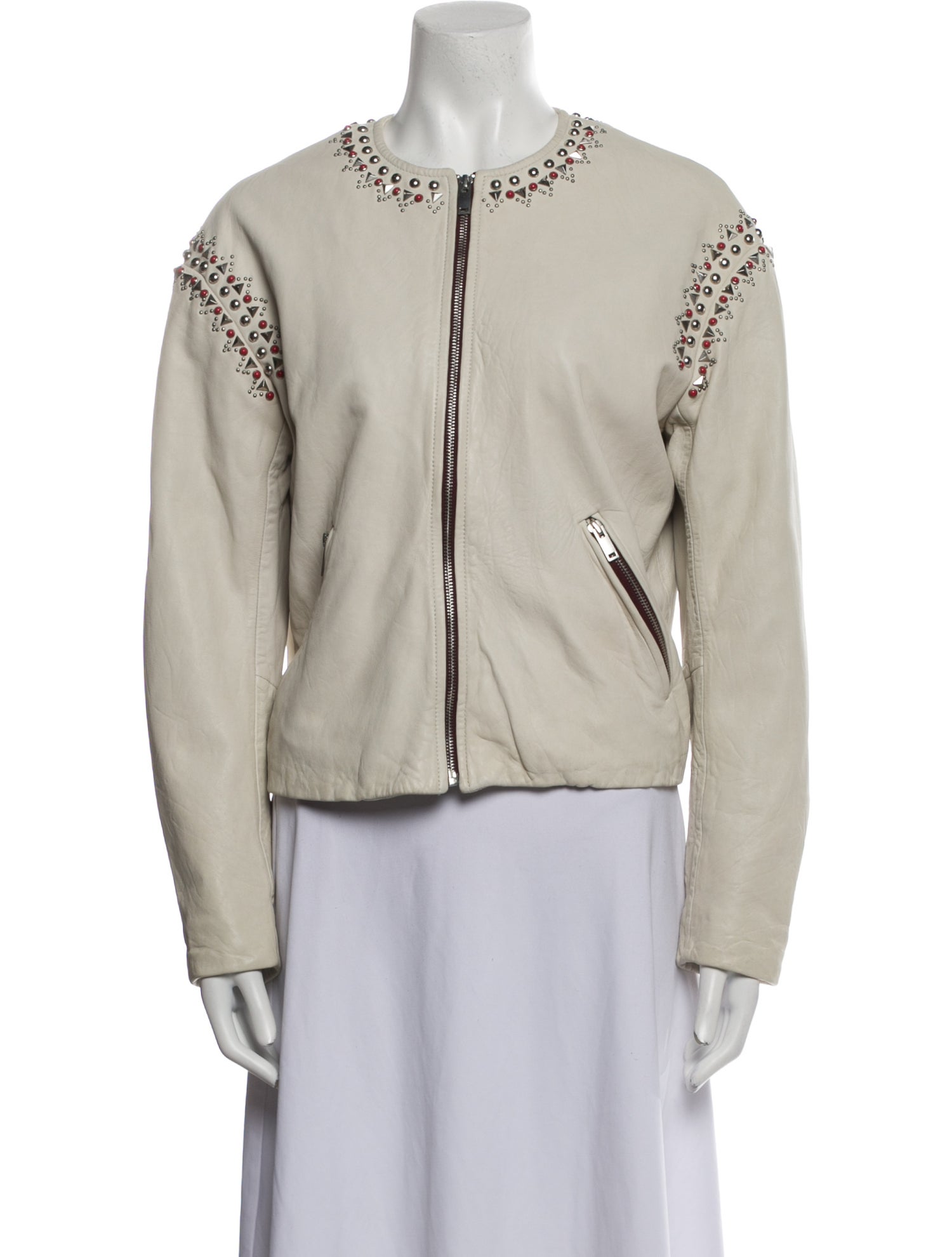 Étoile Isabel Marant Lamb Leather Fur Jacket