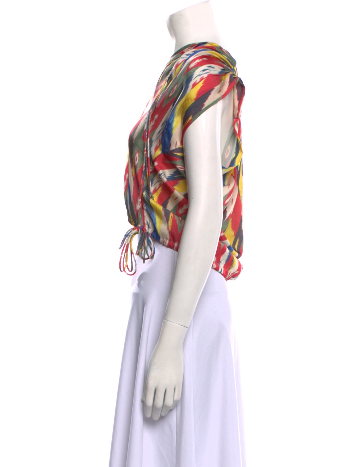Étoile Isabel Marant Printed V-Neck Blouse