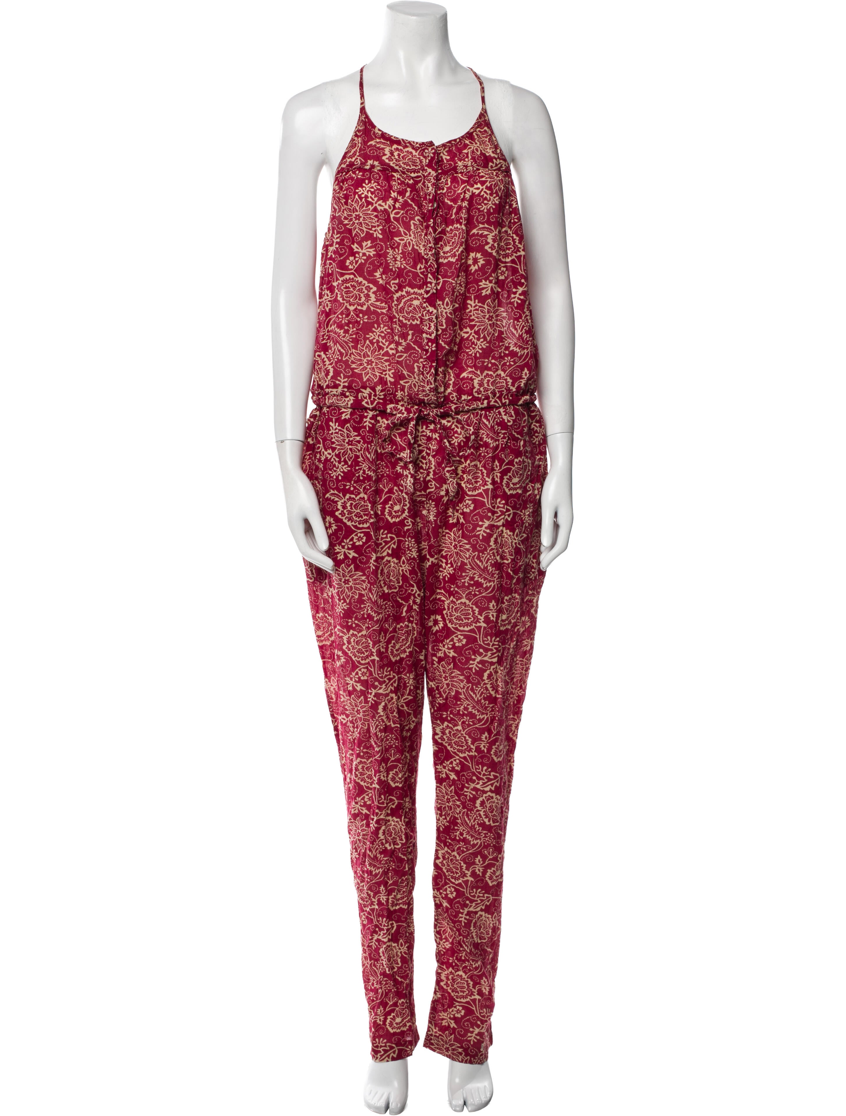 Étoile Isabel Marant Floral Print Scoop Neck Jumpsuit