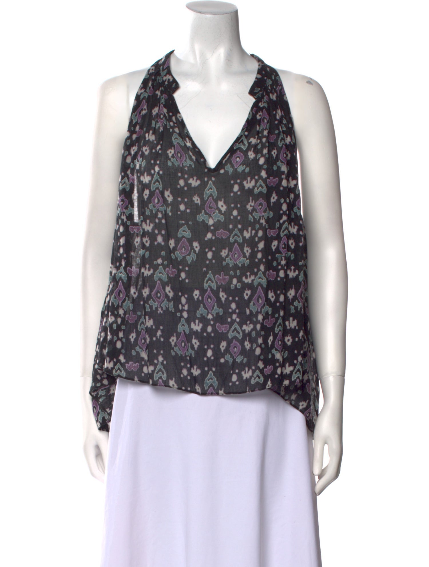 Étoile Isabel Marant Floral Print V-Neck Blouse