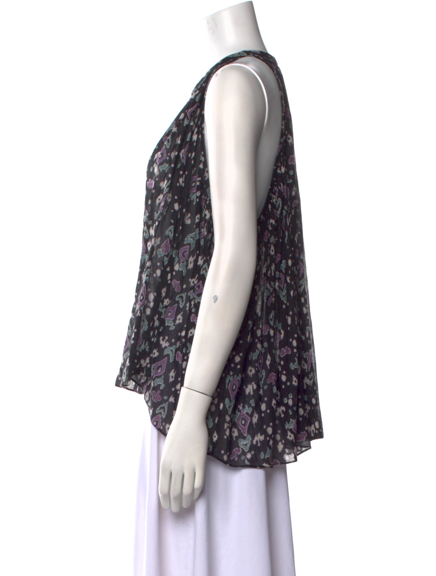 Étoile Isabel Marant Floral Print V-Neck Blouse