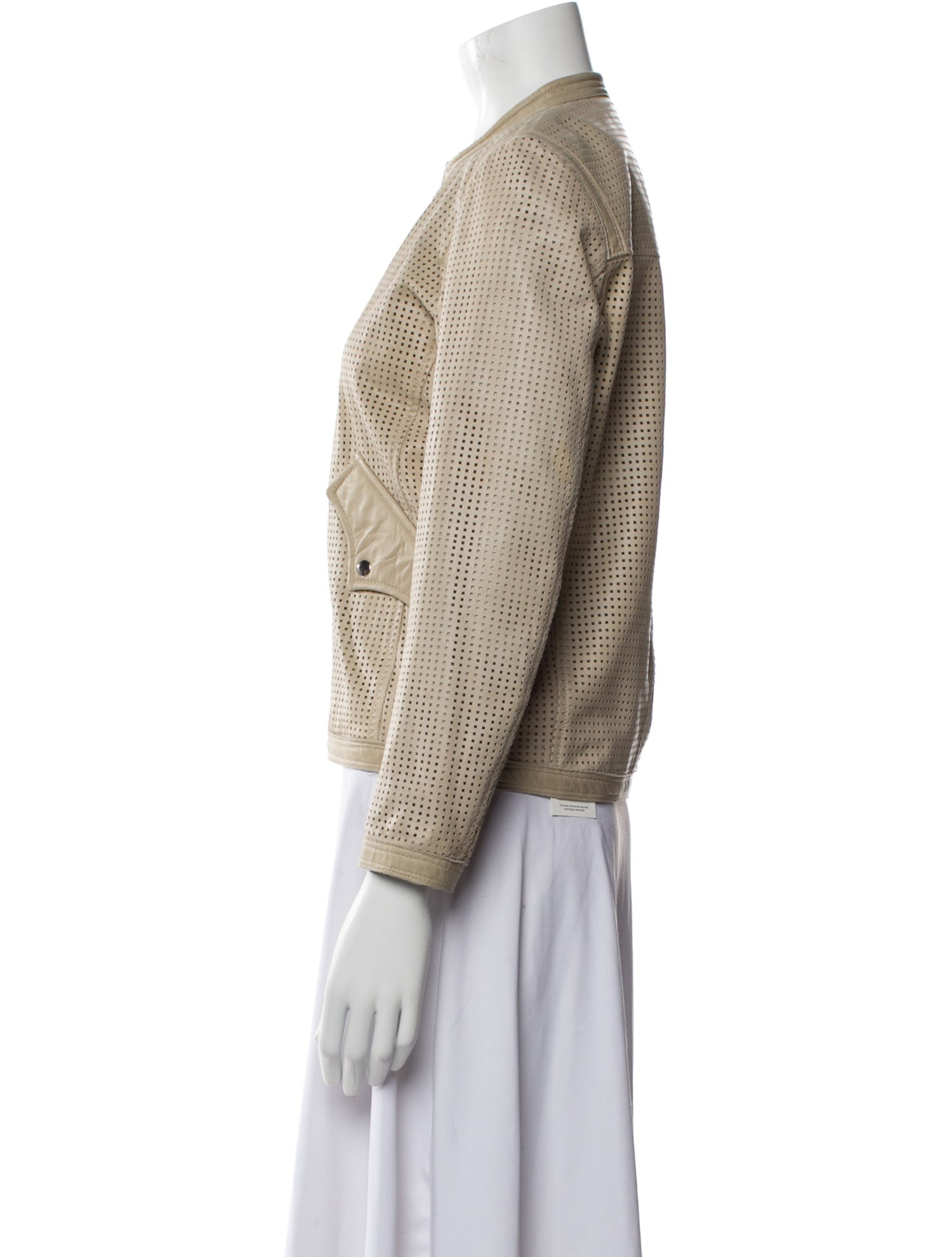 Étoile Isabel Marant Leather Tweed Pattern Evening Jacket