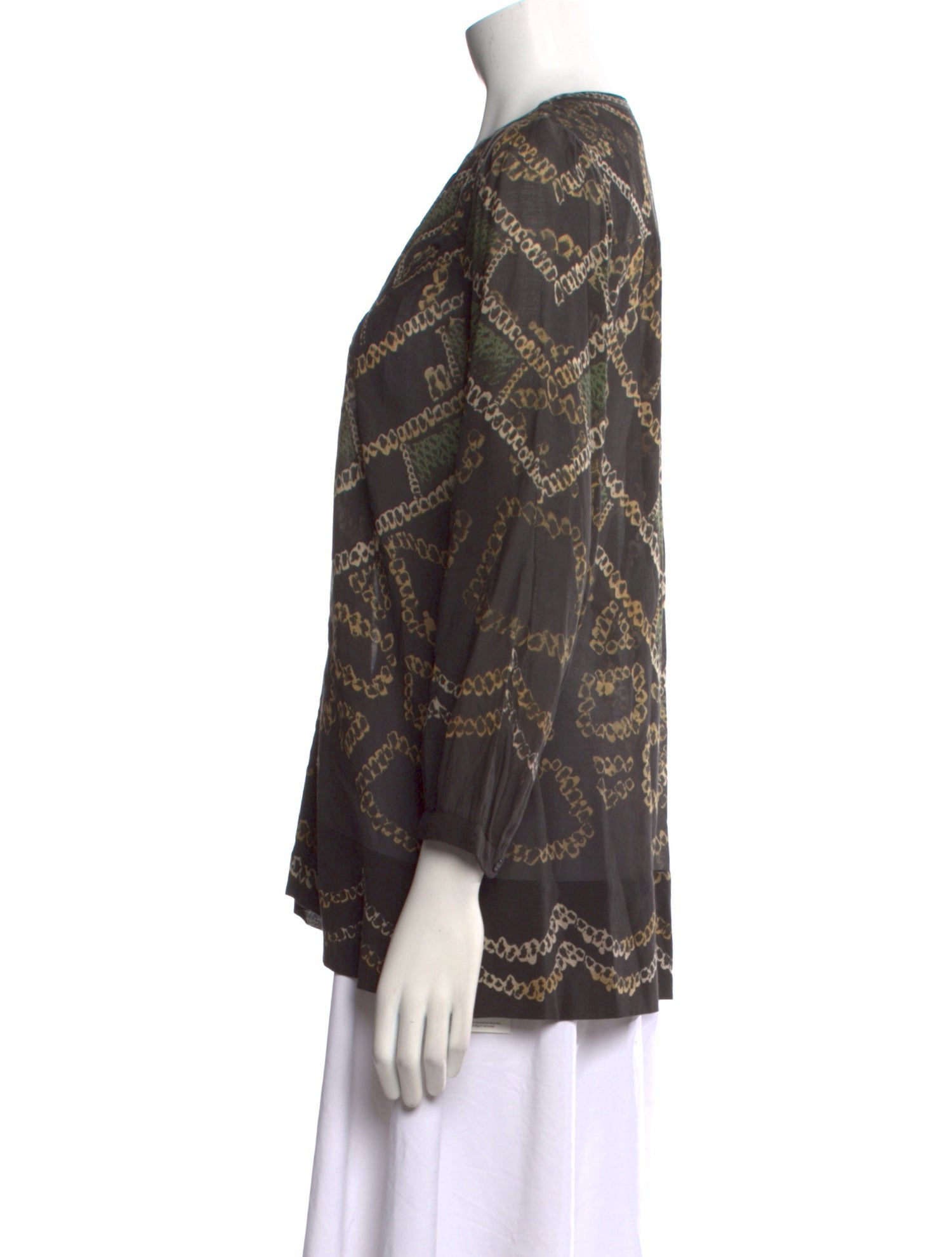 Étoile Isabel Marant Printed V-Neck Blouse