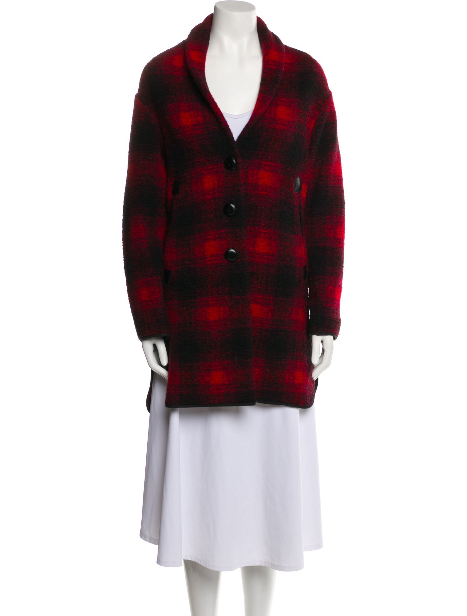 Étoile Isabel Marant Plaid Print Coat