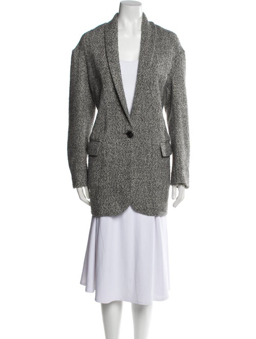 Étoile Isabel Marant Wool Tweed Pattern Peacoat