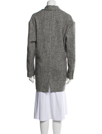 Étoile Isabel Marant Wool Tweed Pattern Peacoat