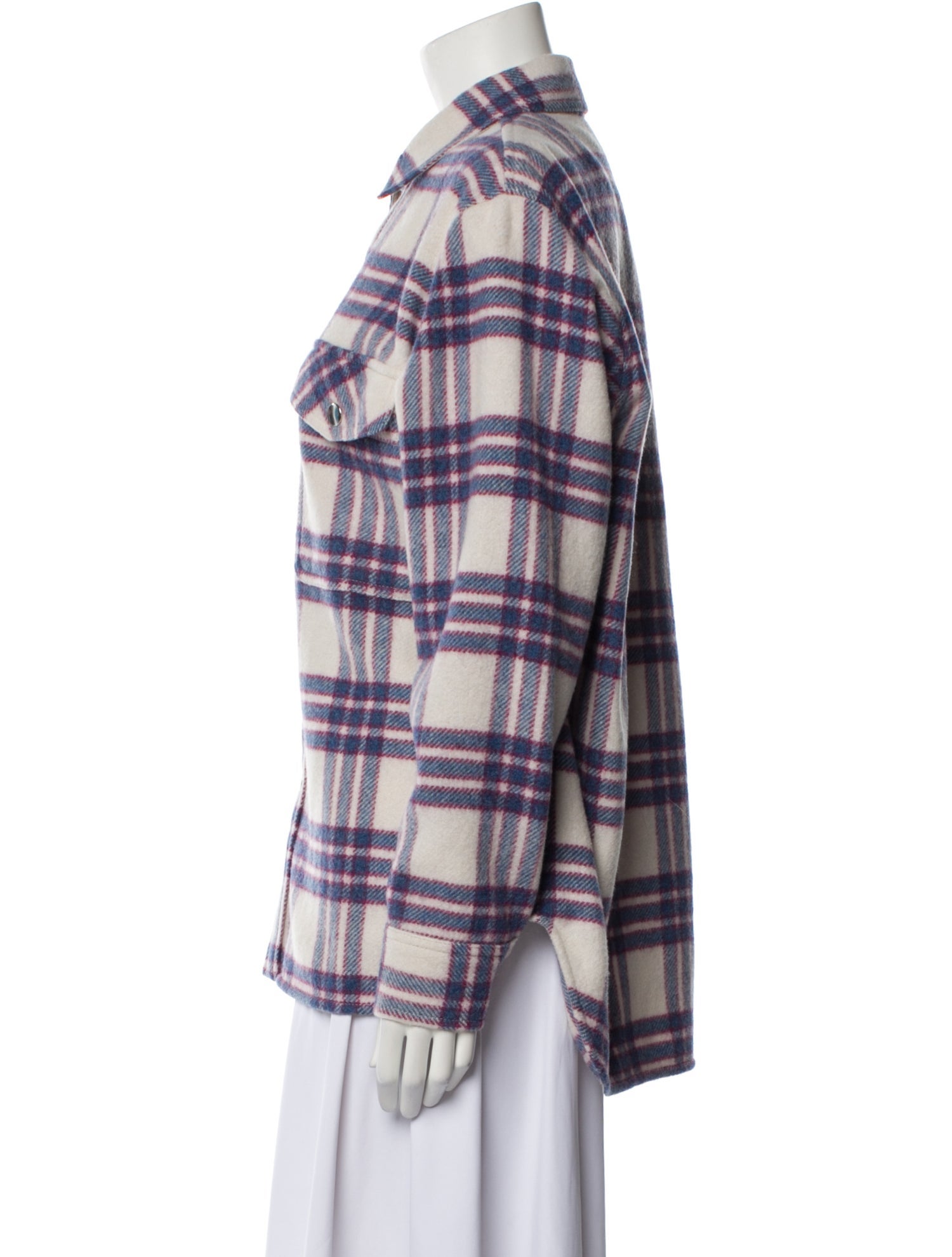 Étoile Isabel Marant Virgin Wool Plaid Print Jacket