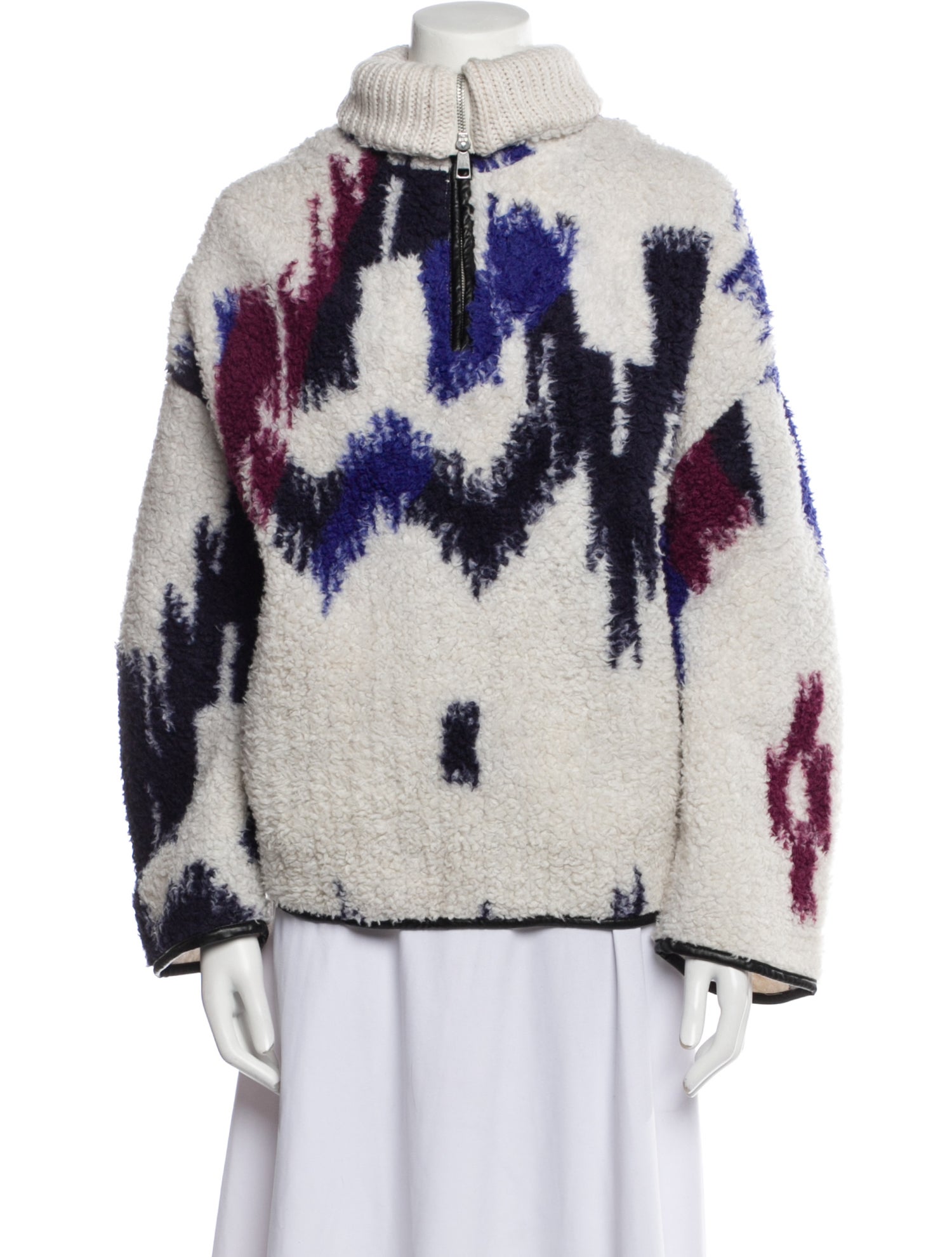 Étoile Isabel Marant Printed Faux Fur Jacket