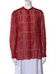 Étoile Isabel Marant Printed Long Sleeve Button-Up Top