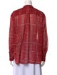 Étoile Isabel Marant Printed Long Sleeve Button-Up Top