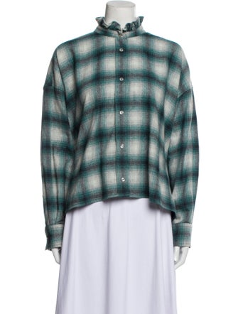 Étoile Isabel Marant Wool Plaid Print Jacket