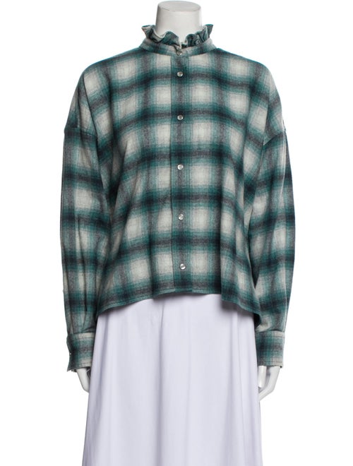 Étoile Isabel Marant Wool Plaid Print Jacket