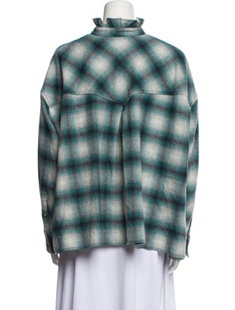 Étoile Isabel Marant Wool Plaid Print Jacket