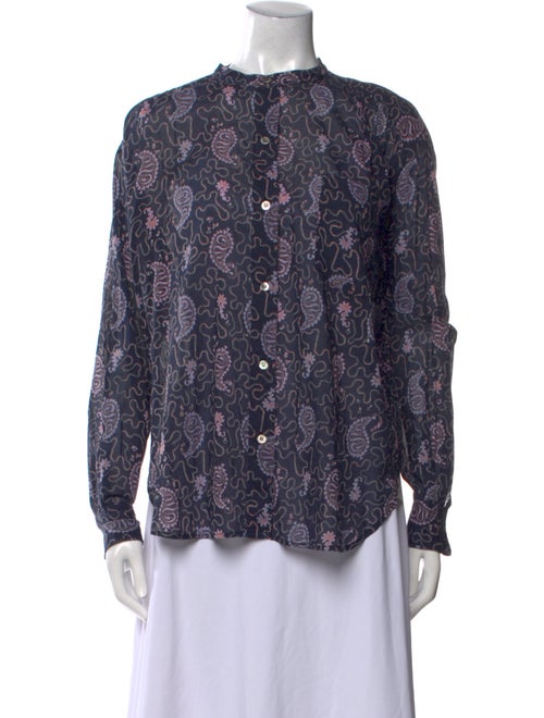 Étoile Isabel Marant Floral Print Mock Neck Blouse