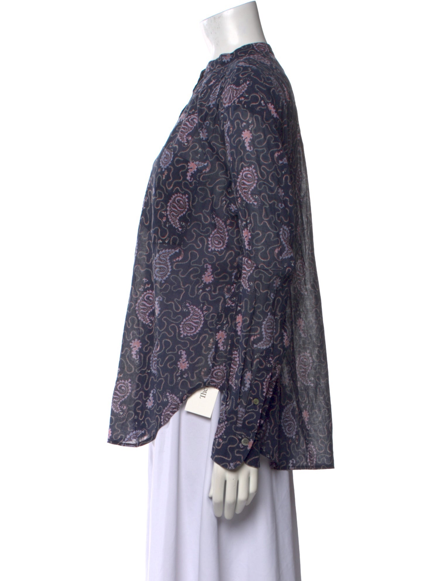 Étoile Isabel Marant Floral Print Mock Neck Blouse