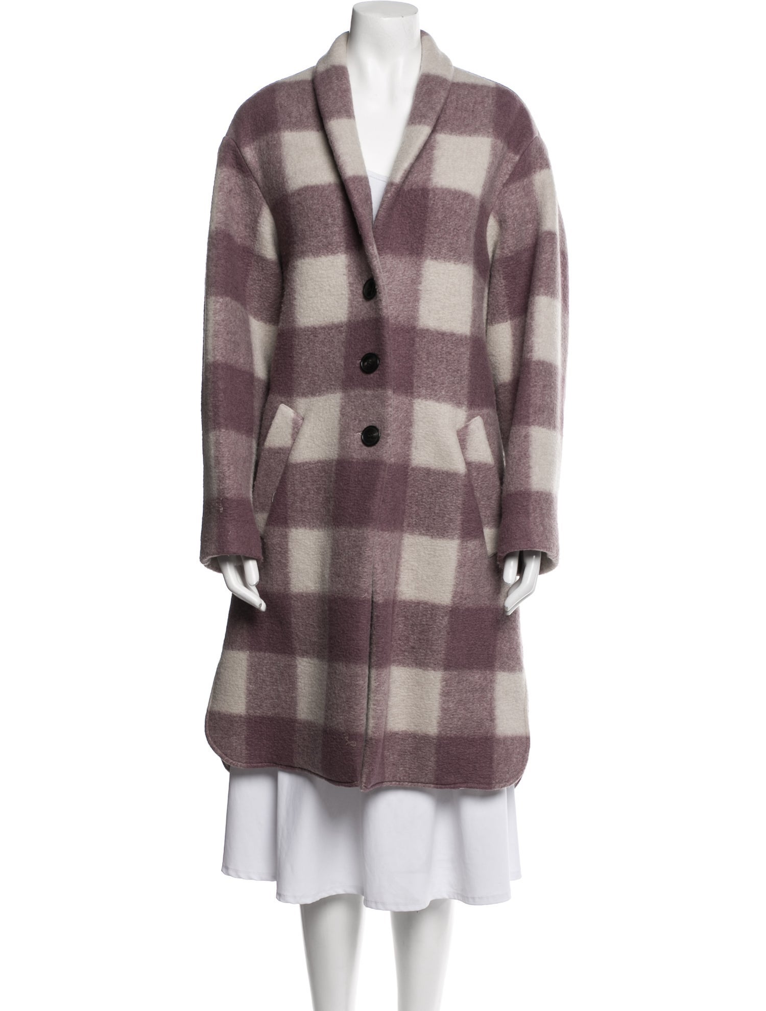 Étoile Isabel Marant Plaid Print Coat
