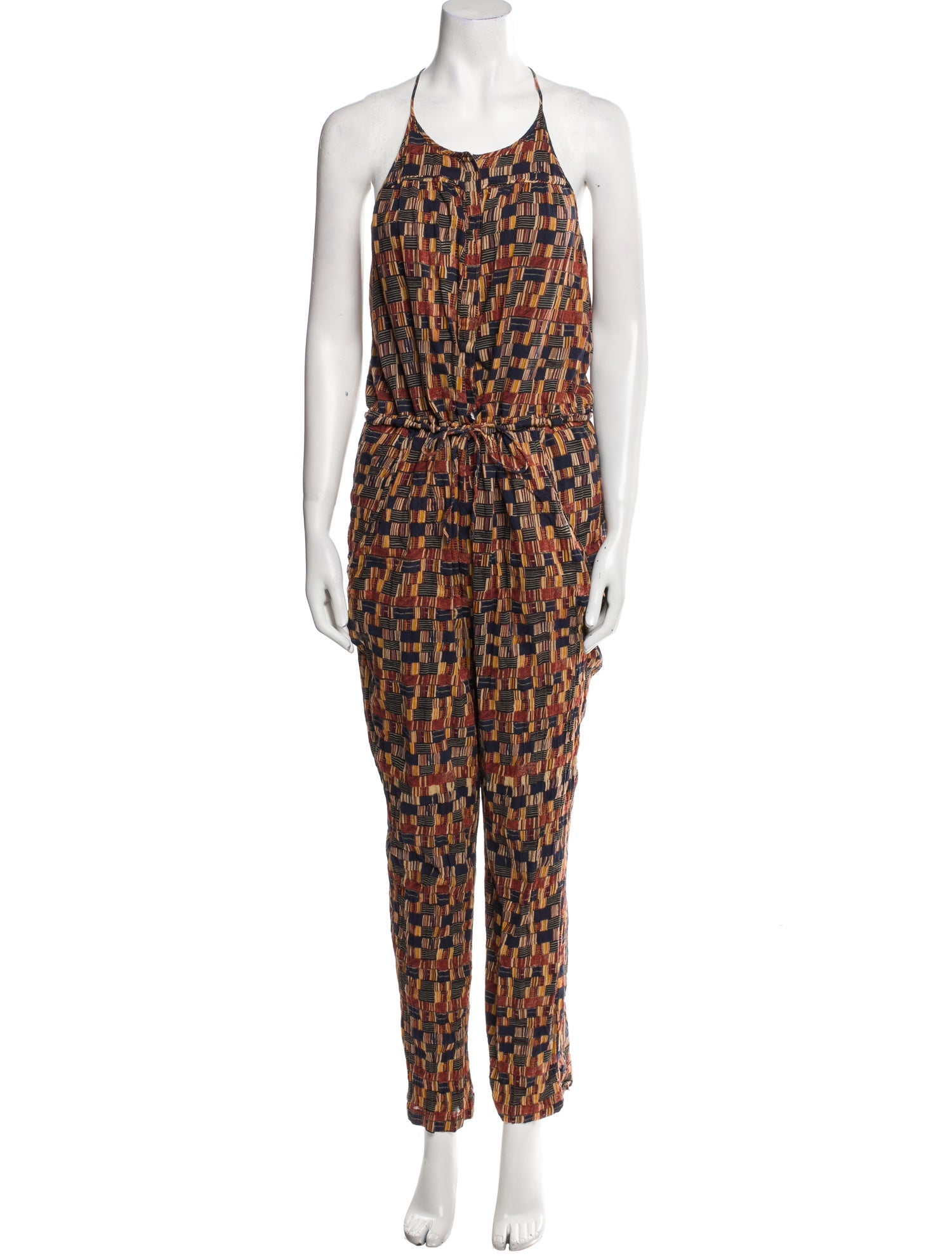 Étoile Isabel Marant Printed Scoop Neck Jumpsuit