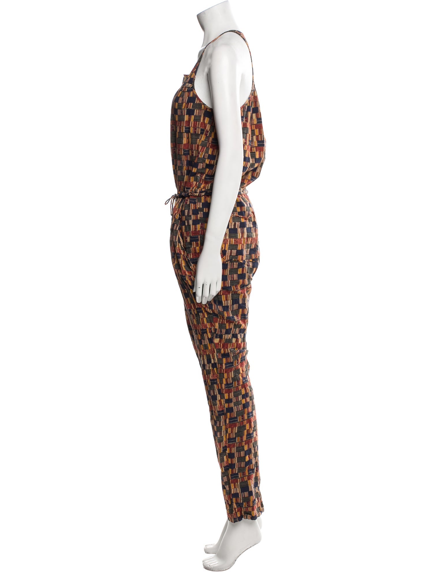 Étoile Isabel Marant Printed Scoop Neck Jumpsuit
