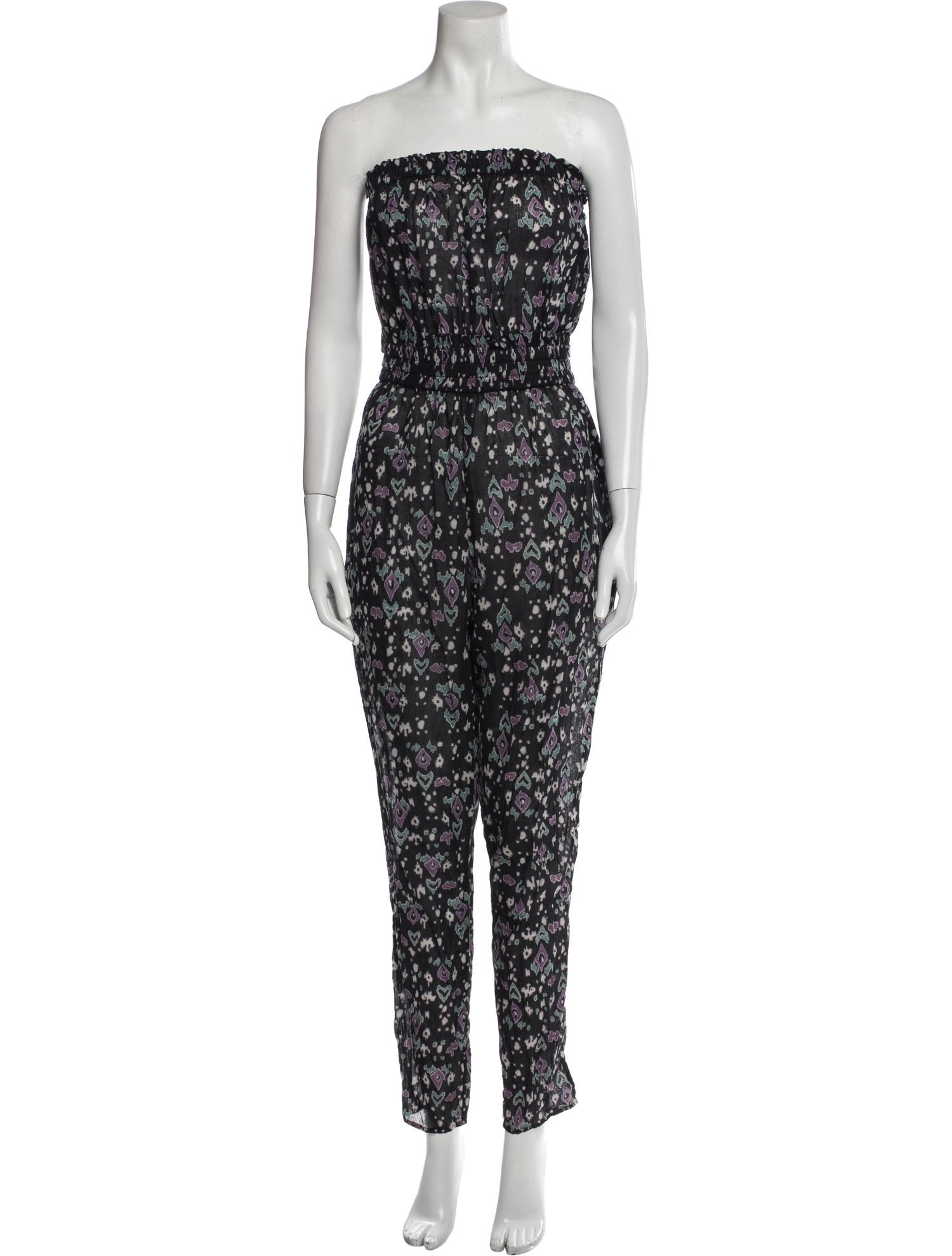 Étoile Isabel Marant Printed Strapless Jumpsuit