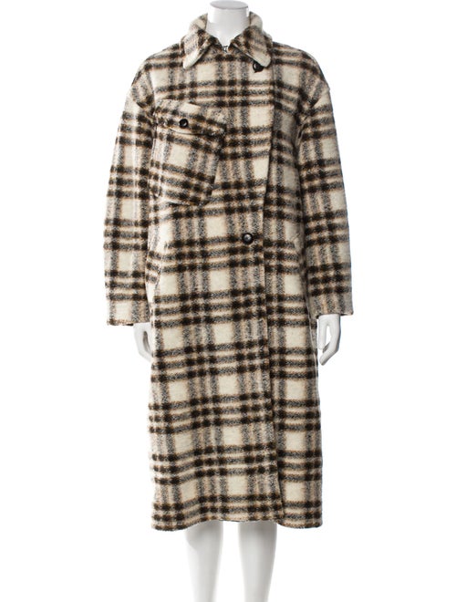 Étoile Isabel Marant Wool Plaid Print Coat